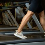 a person doing exercises in gym