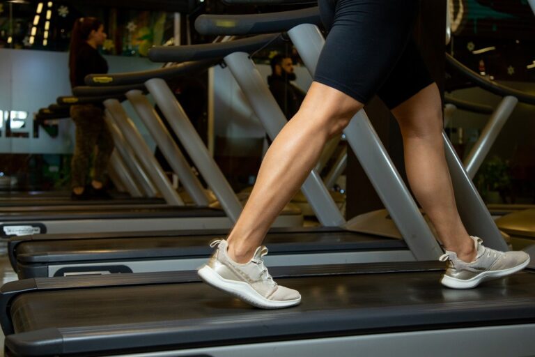 a person doing exercises in gym